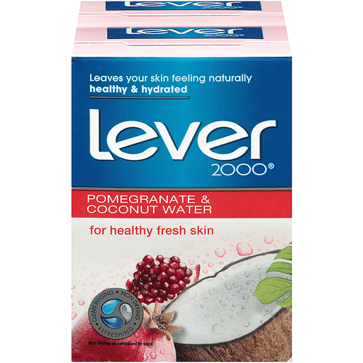 Lever 2000 Pomegranate & Coconut Water Bar Soap 8 Oz. Wrapper