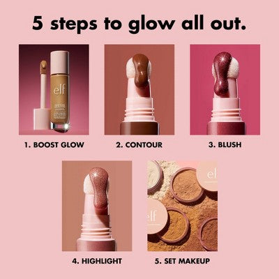 e.l.f. Halo Glow Liquid Filter Highlighter 6.5 Deep 1.06 fl oz - New
