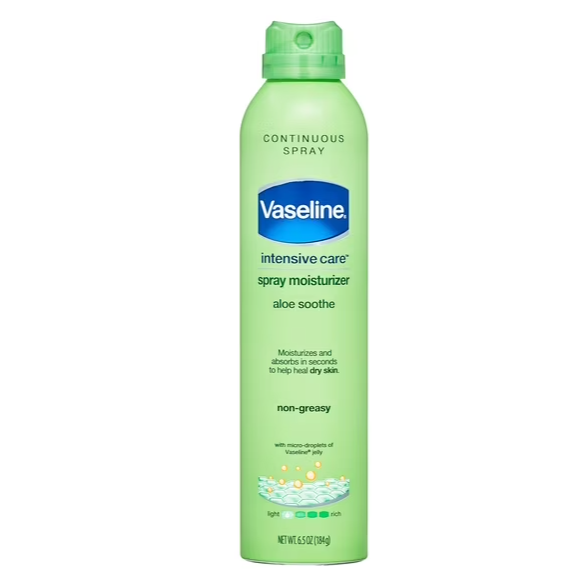 Vaseline Intensive Care Aloe Soothe Spray Lotion, 6.5 oz